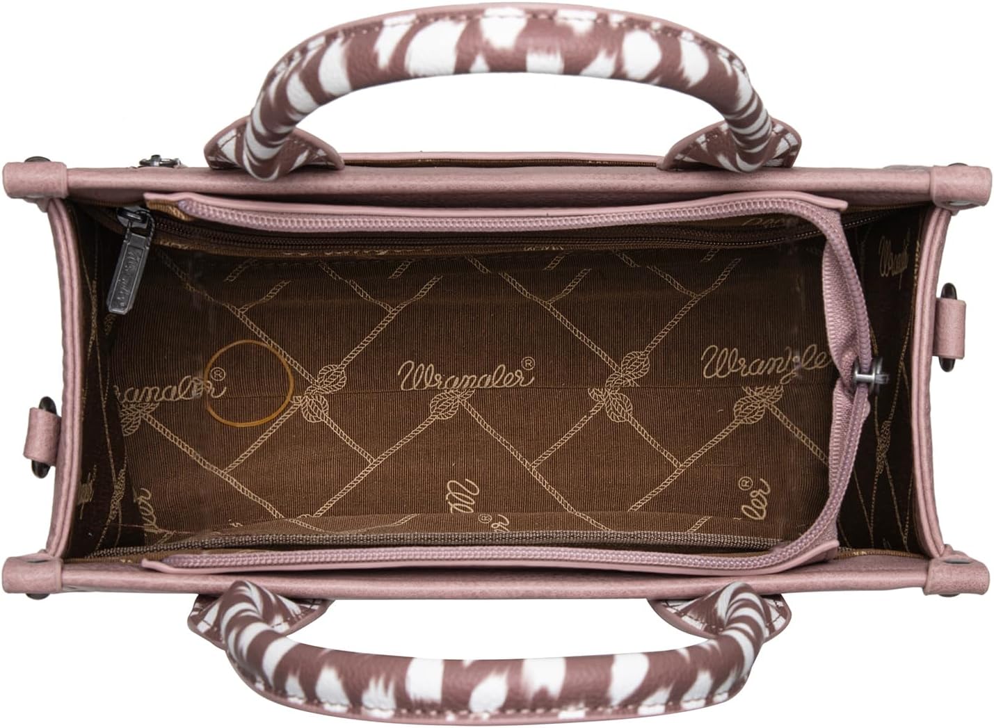 Montana West × Wrangler Tote Bag for Women Western Cow Print Purse Designer Top Handle Handbags