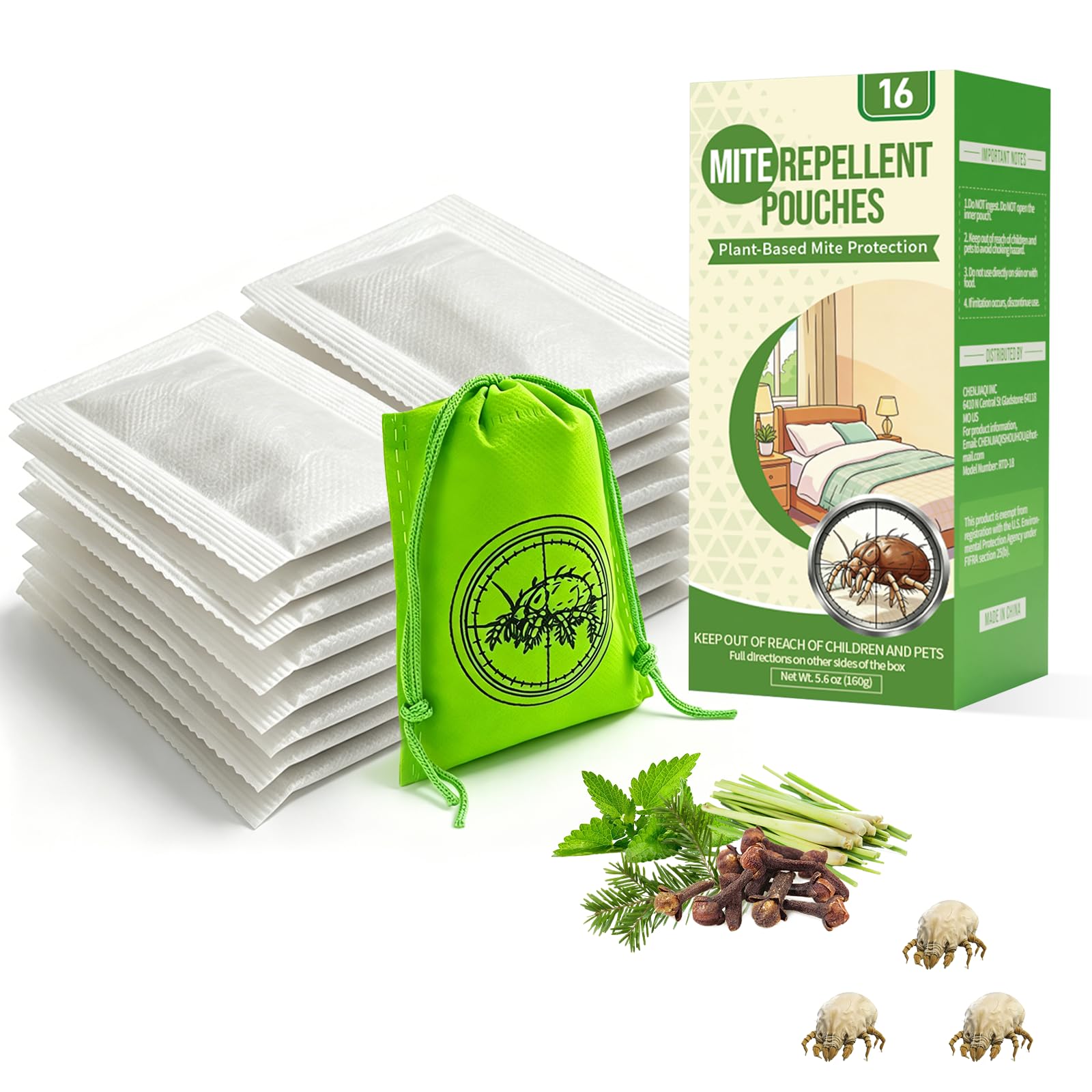 Photo 1 of ROUTADE Mite Repellent Pouches (16 Pack)