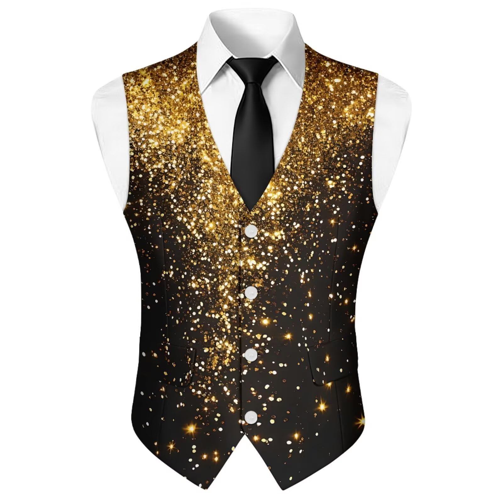 Chaleco de traje para hombre, vestido formal de negocios, ajustado, para trabajo, boda, chaleco con bolsillos para trajes de esmoquin
