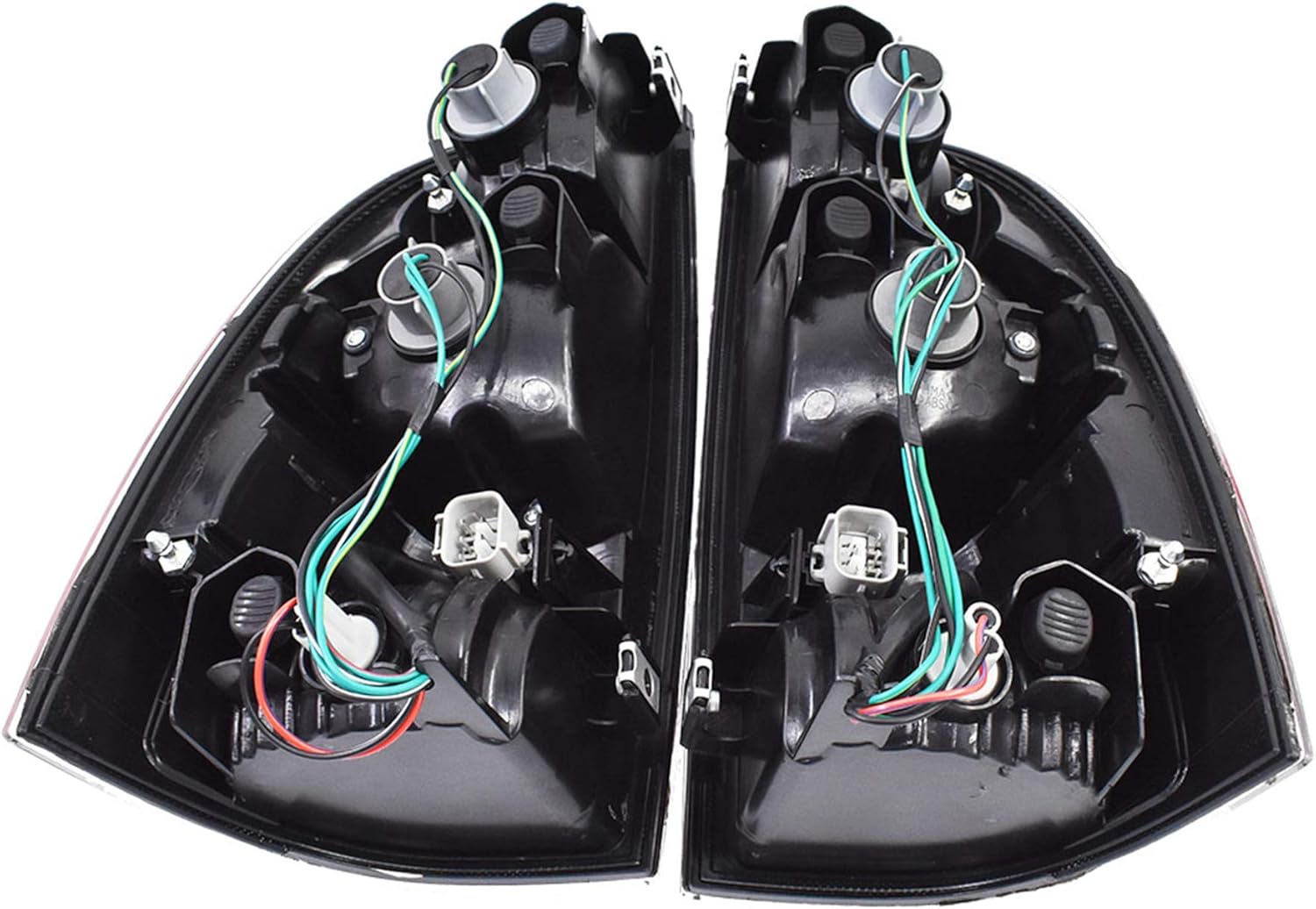 munirater Rear Tail Brake Lights Red Clear Replacement for T-acoma 2005-2015 Left and Right Side Tail Lights