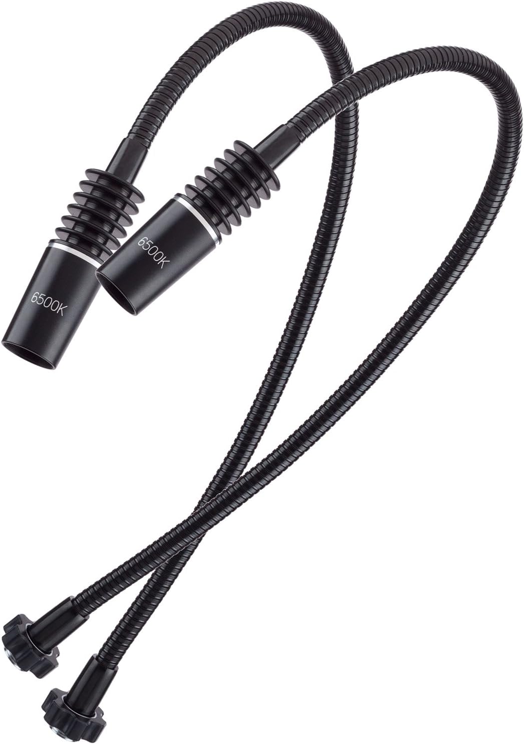 AmScope Pair of 6500K Gooseneck Lamps for LED-6W and LED-312W Illuminators
