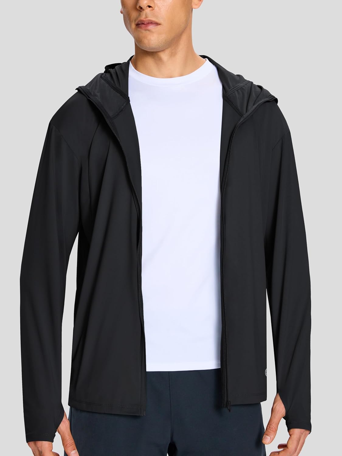 Men's UPF 50+ Light Jacket Full Zip Sun Protection Hoodie Quick Dry Athletic Long Sleeve Shirts Hiking Fishing Running - Image 2