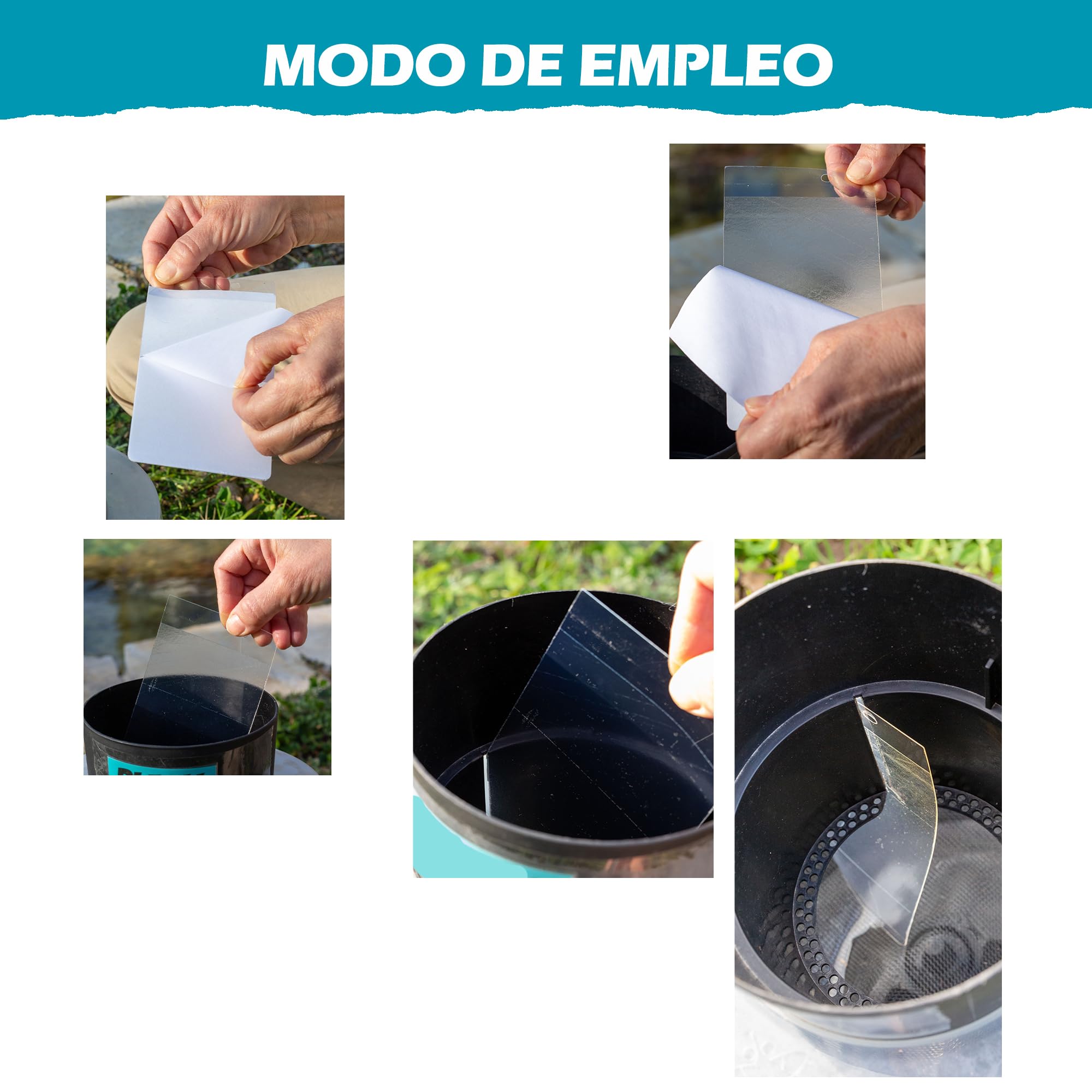 Mostiky: 30 Tarjetas Adhesivas compatibles con Biogents BG-GAT. Paquete de 30 Tarjetas Adhesivas para capturar Mosquitos Tigre Antes de Que pongan Sus Huevos.