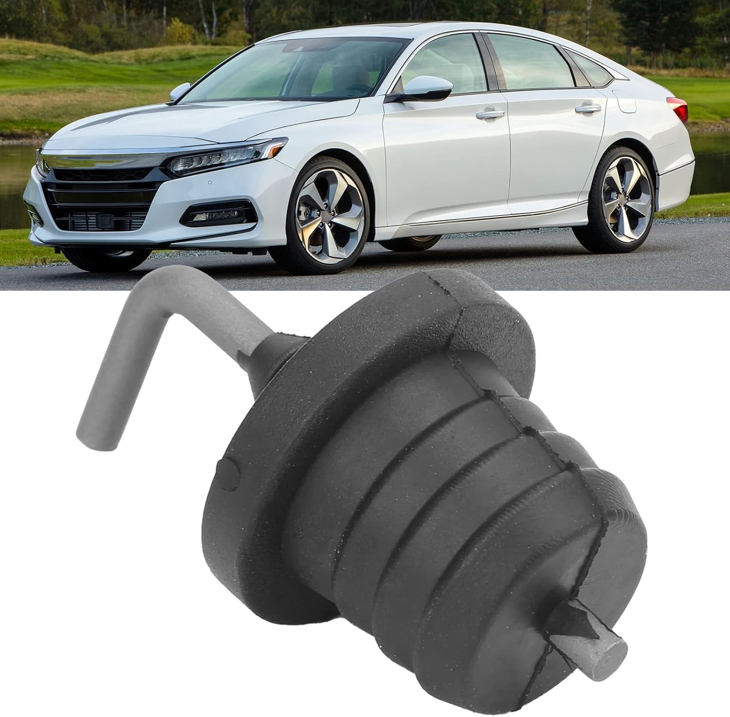Transmission Filler Cap, Rubber Car Transmission Filler Cap Plug 25615‑5T0‑004 Auto Filler Cover Replacement for Atf A Cvt, 25615-RCL-003