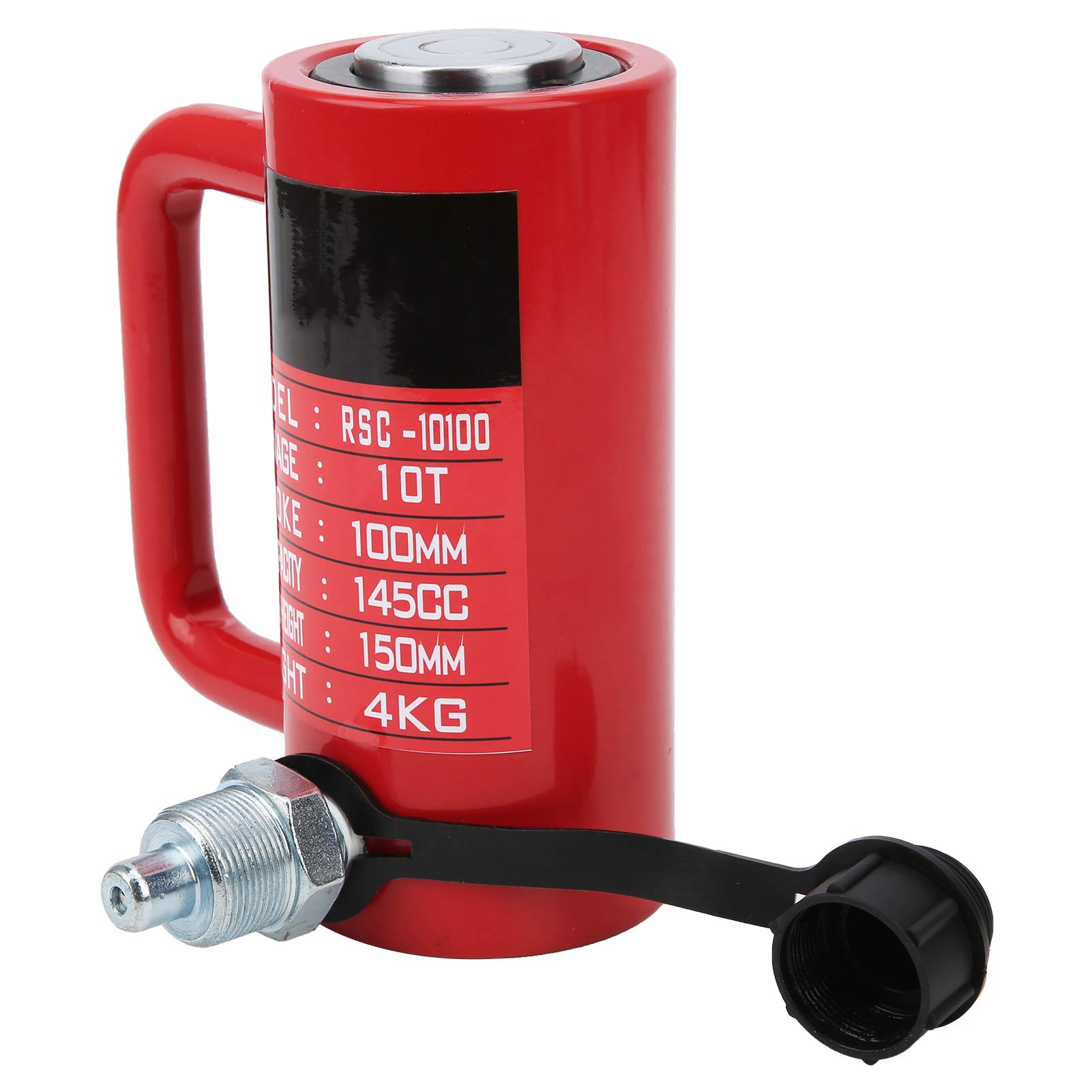 10T Cilindri Idraulici Separati RSC-10100 per Piccoli Spazi, Connettore ZG3/8in Filettato, Rosso, 45 Materiali in Acciaio, elettricità, Industria Chimica, Macchinari