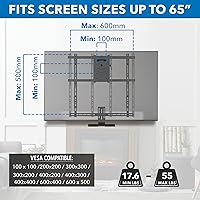 Vista 9 de Mount-It! Fireplace Mantel TV Wall Mount, Above Fireplace Drop Down TV Mount, Pull Down Mantle Mount with Spring Assist, Sizes 42-65 inches with