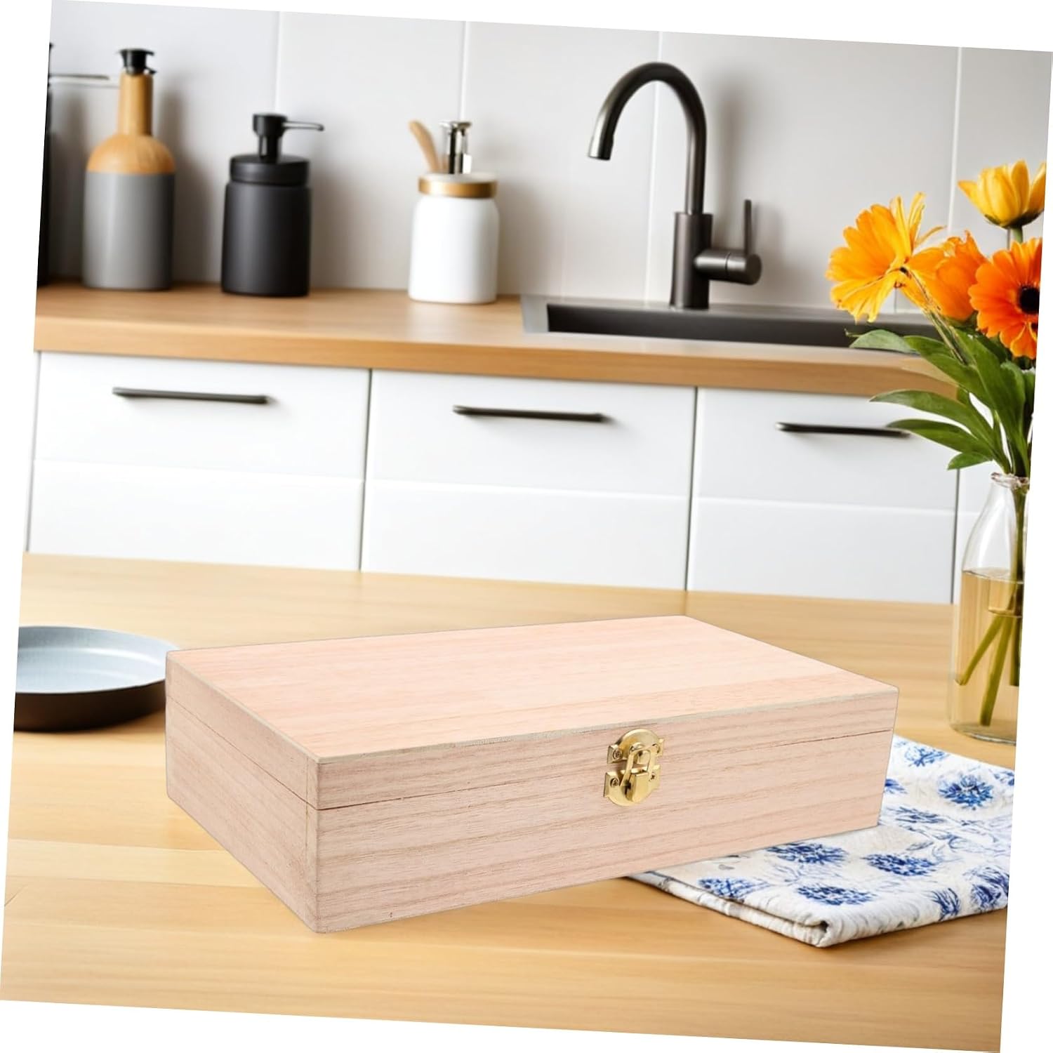 KALLORY Hydrometer Storage Box with Foam Insert, Wooden Protective Case for Wine and Beer Lab Equipment, Hydrometer Organizer for Spirits Testing and Home Brewing Accessories