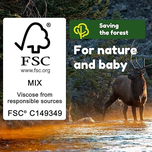 Miniatura 4 de Yugi - Toallitas verdes para bebés con aceites esenciales para pieles sensibles biodegradables y orgánicas 864 unidades 12 paquetes de 72