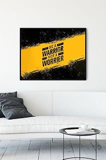 Postermanya (pster12647) Savaşçı Ol Be A Warrior Girişimcilik Çerçeveli Tablo (30 X 40cm)