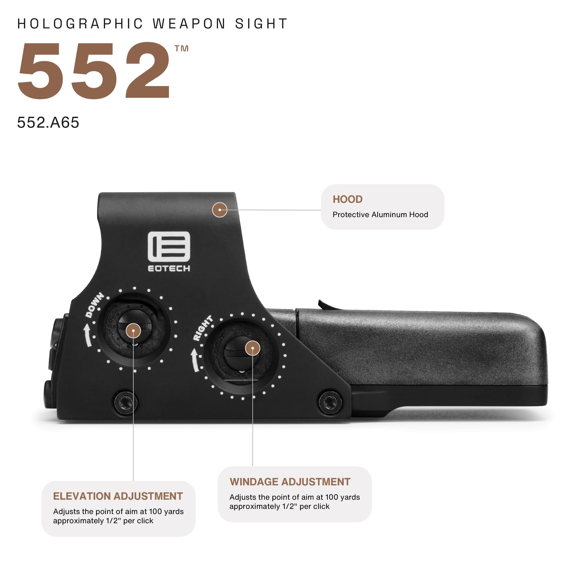 Hurricane製 552 Holo Sight Amazon.com: EOTECH - 552 Holographic Weapon Sight, Night Vision