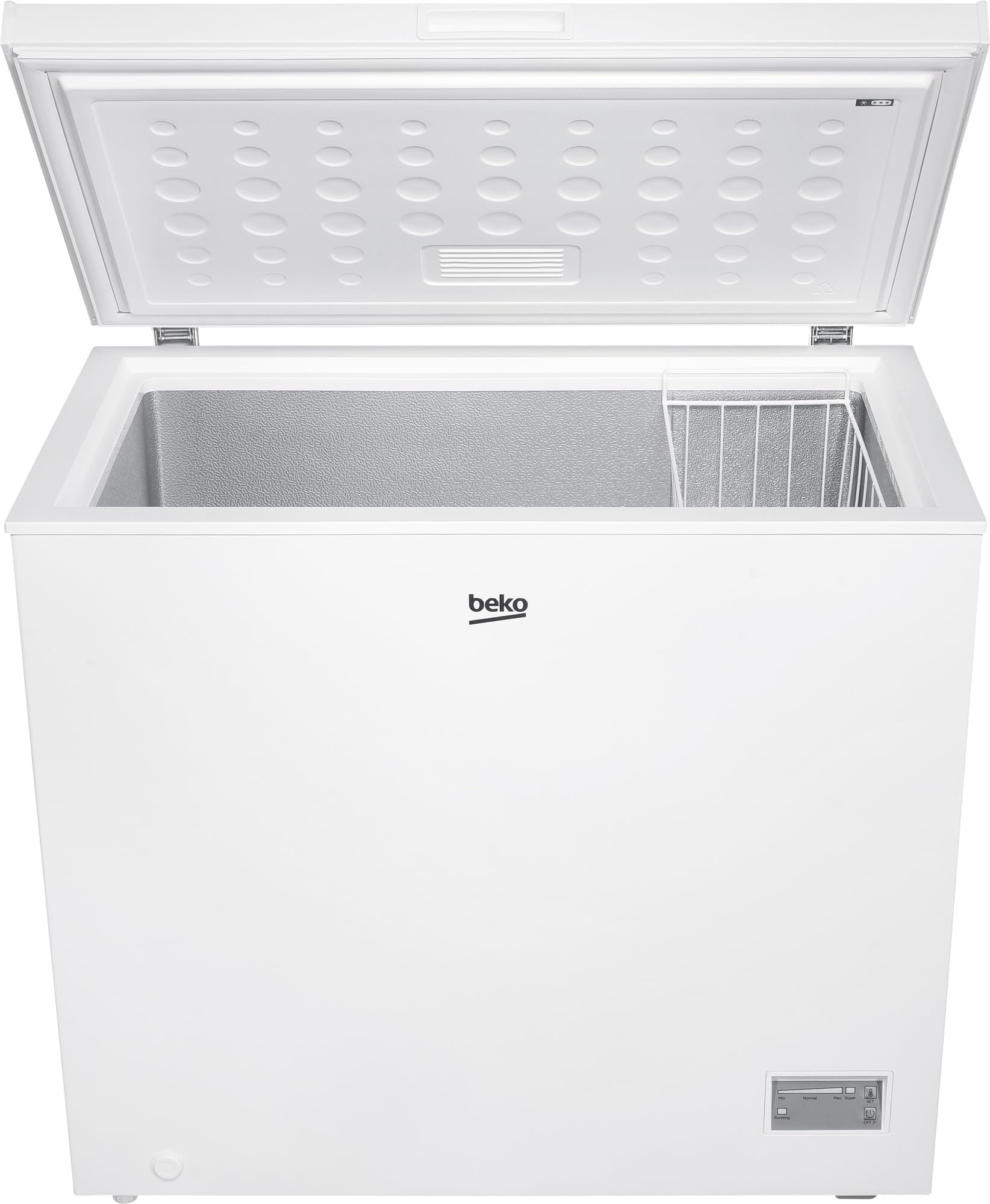 Beko CF200CWN - Frigorífico, 198 L, volumen neto, 1 cesta para congelador, función de congelación, ruedas de transporte, sistema indicador LED, 40 dB (A), blanco