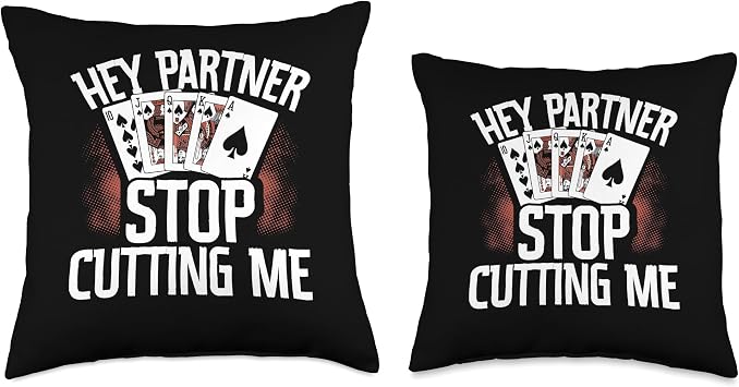 Spades Card Game Set Playing Cards Queen King Spades Throw Pillow