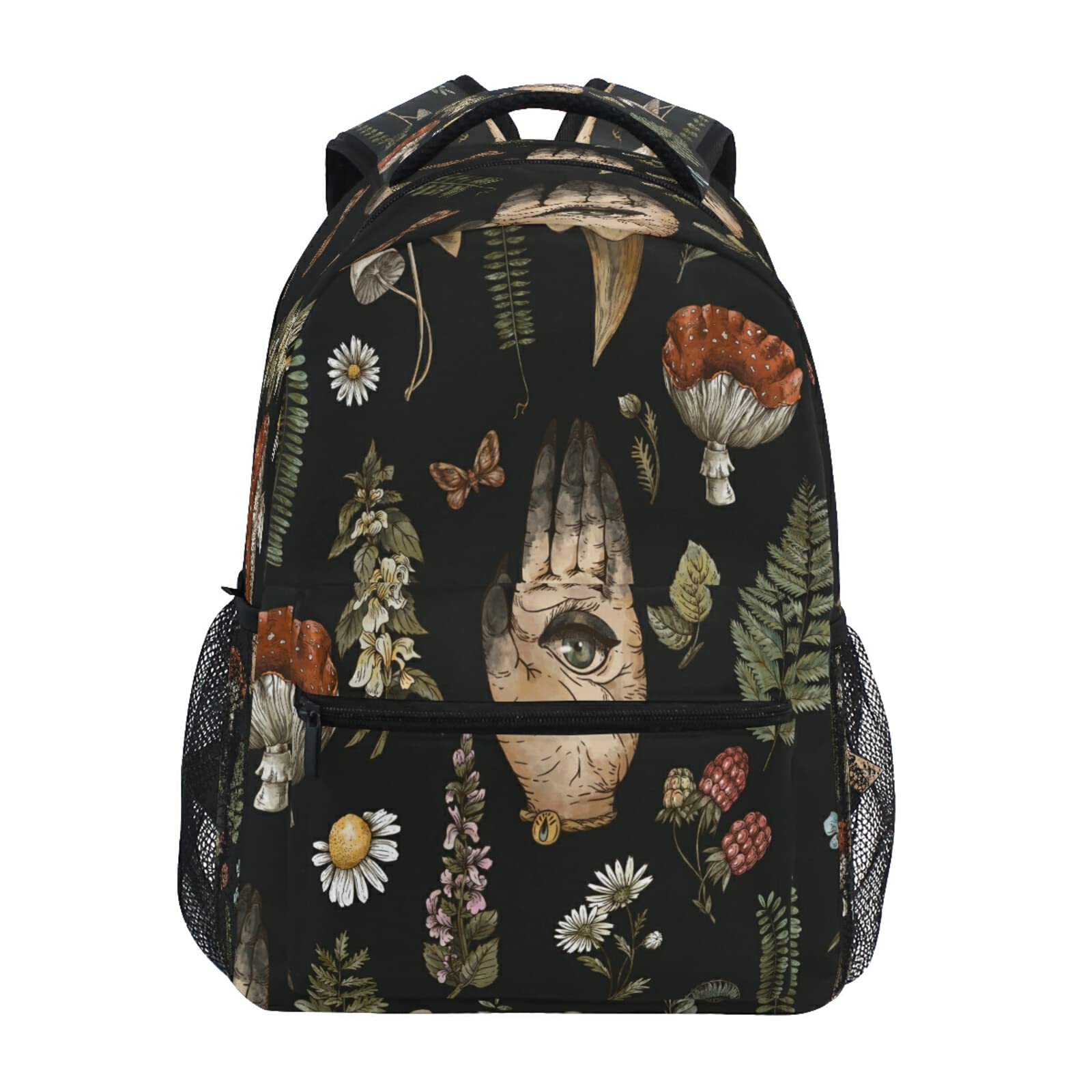 xigua Vintage Witchcraft Texture Backpack School bag for Women Men,Durable Lightweight Book Bag Laptop backpack Hiking Camping Daypack