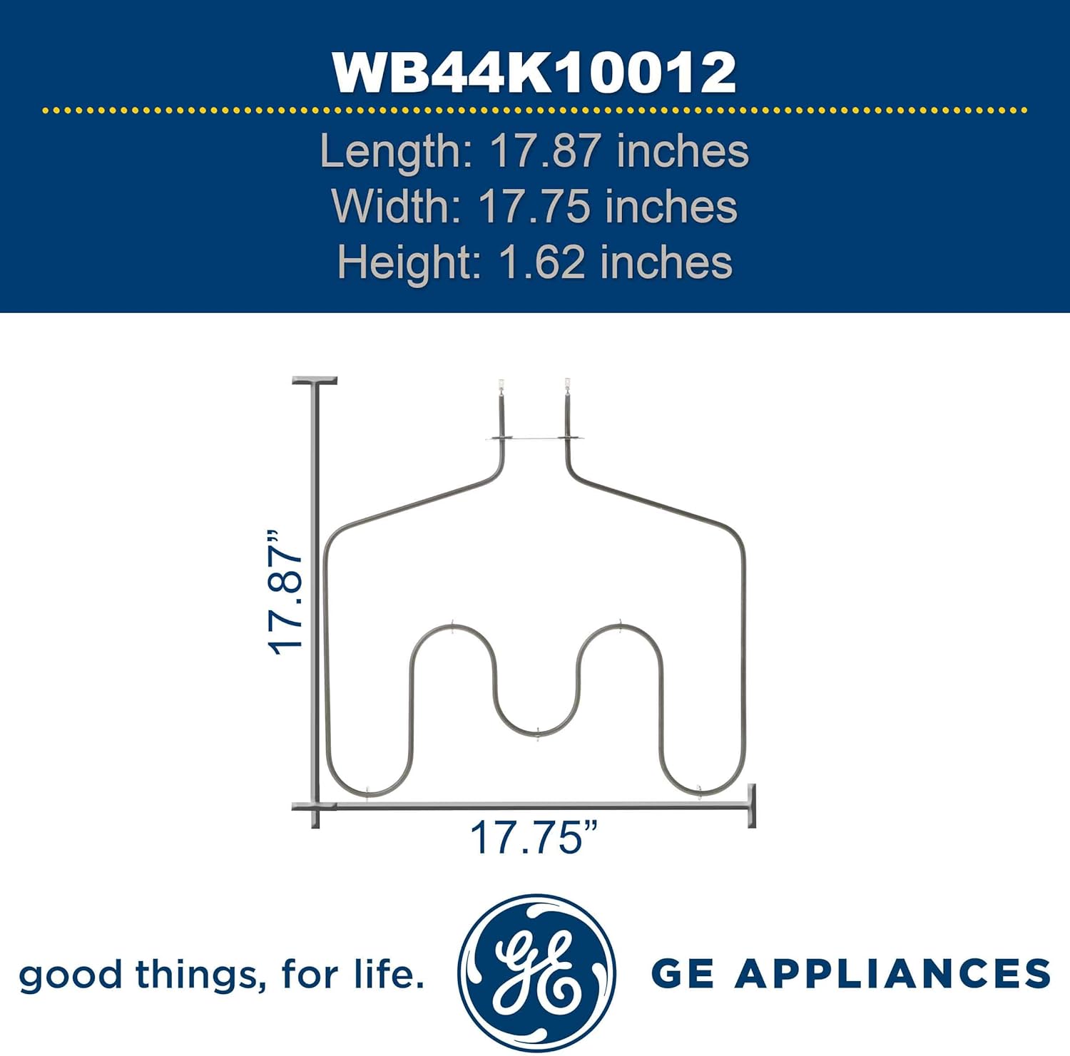 GE WB44K10012 Genuine OEM Bake Element for GE Electric Ovens