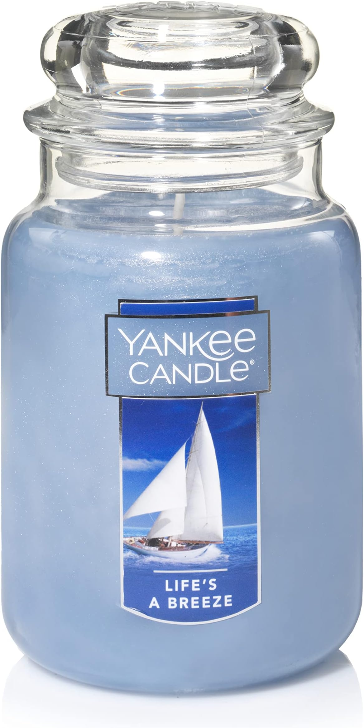 Yankee Candle Life's A Breeze Scented Classic 22oz Large Jar Single Wick Candle, Burn Time 110+ Hours