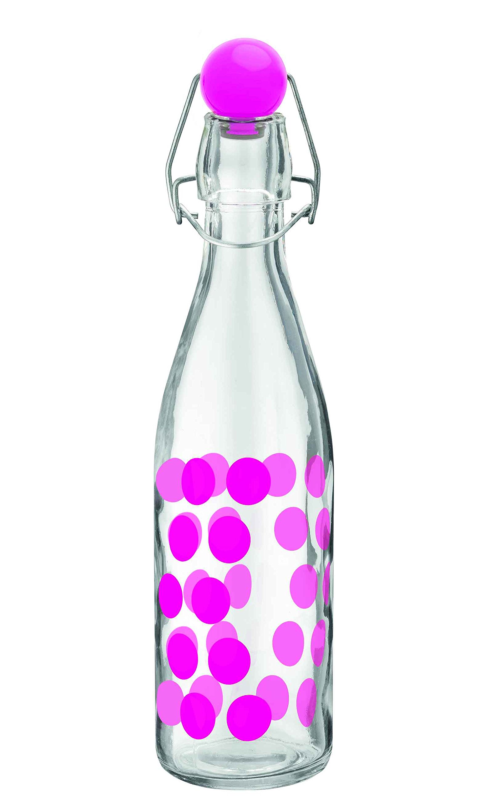 Zak Designs Bouteille Verre Vert 1 L - Dot Collection
