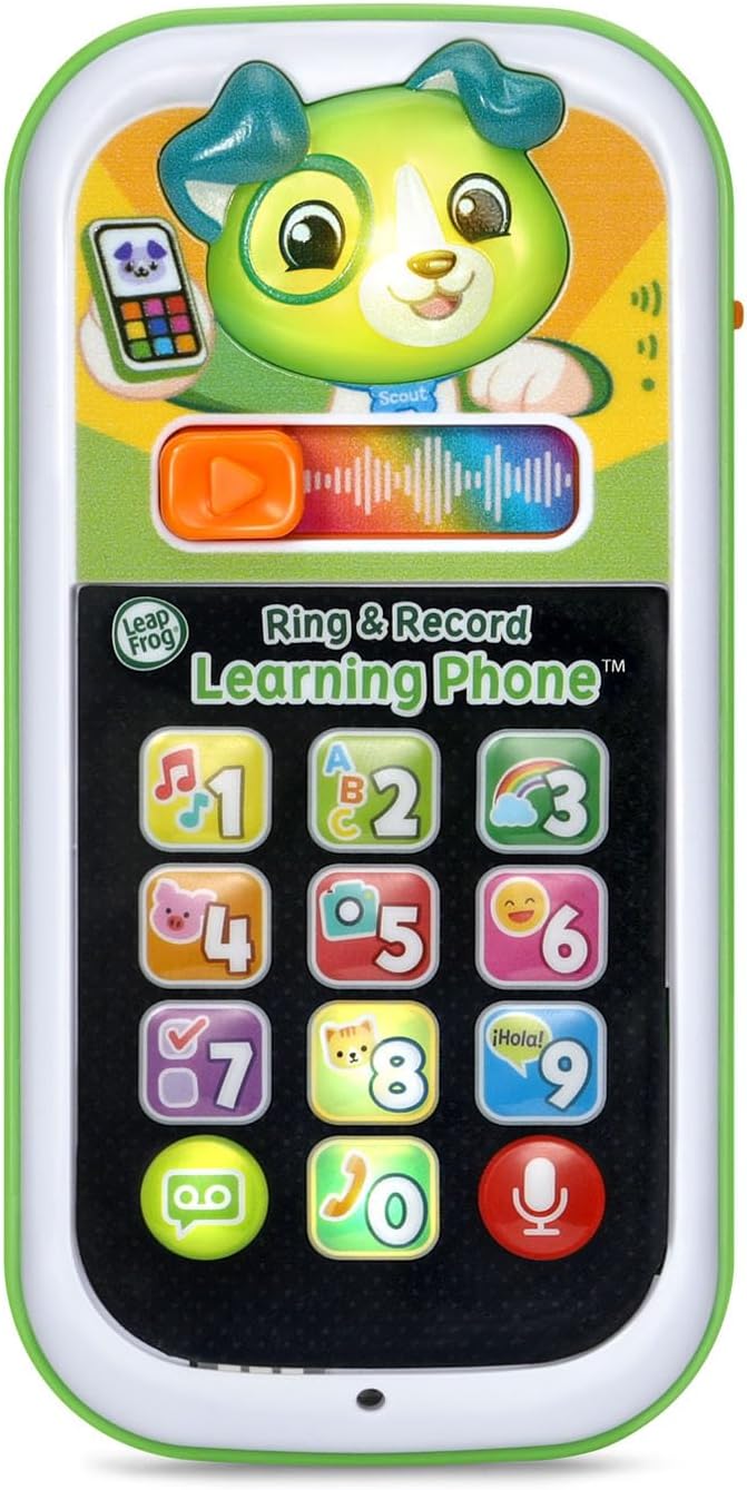 LeapFrog Scout's Ring and Record Learning Phone, Infant Pretend-Play Toy