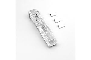 2-in-1 Handheld Paper Clip Dispenser with 50 Reusable Paper Clips