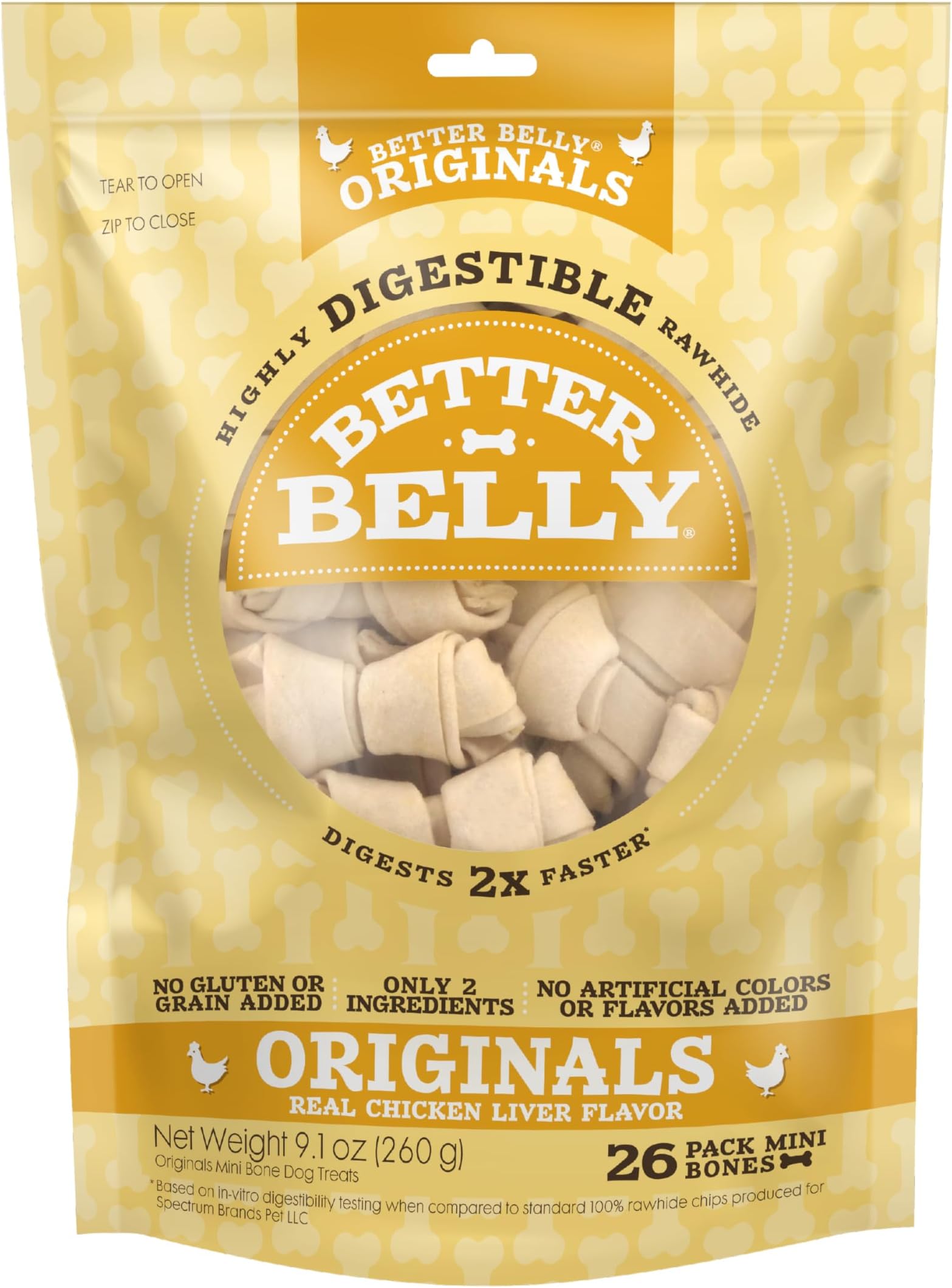 Better Belly Rolls, Great Digestible Rawhide