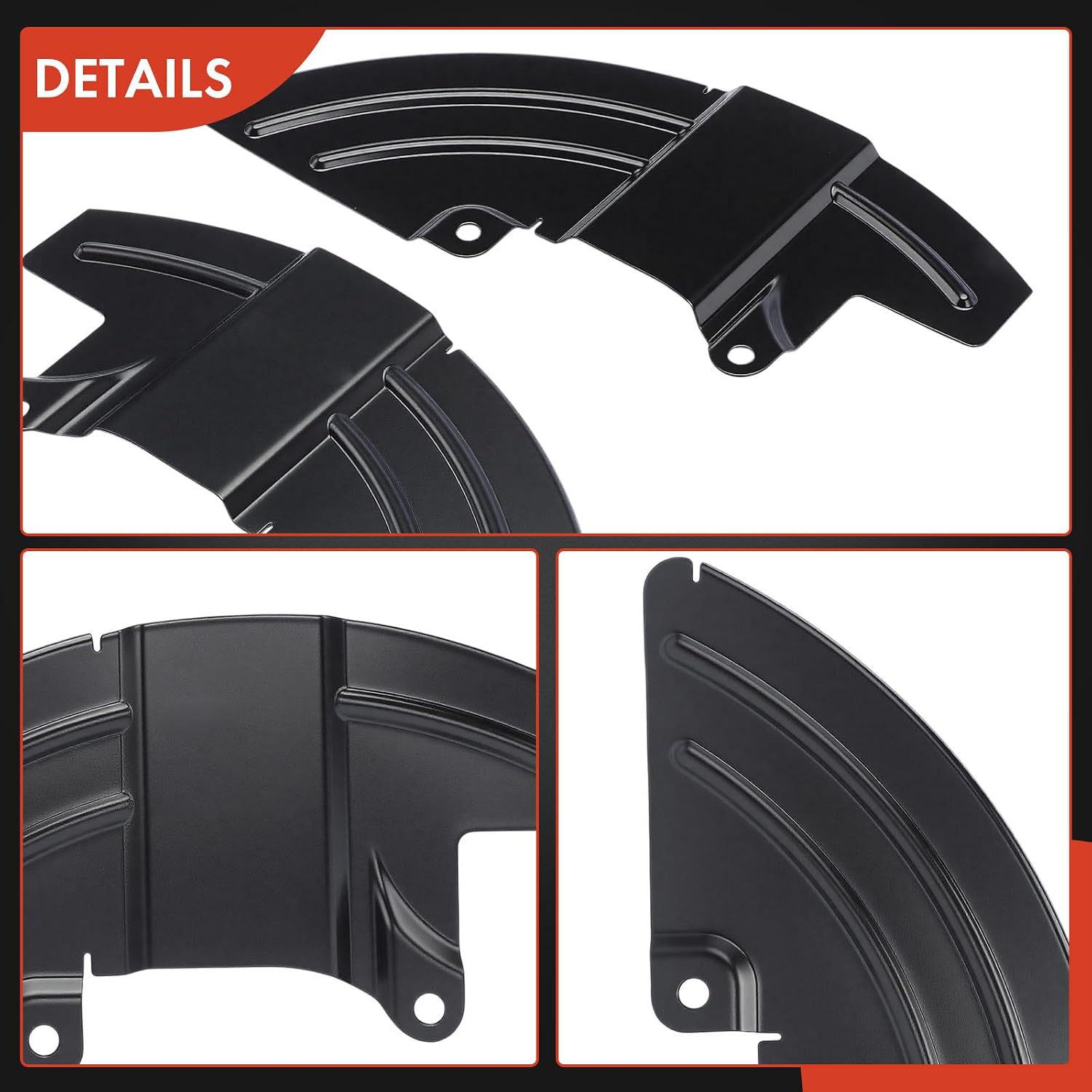 A-Premium Front Driver and Passenger Side Brake Dust Shield Compatible with Ford Models - Mustang 2015-2022, Set of 2