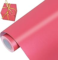 Vista 8 de BEISHIDA Papel de regalo rojo de color sólido con brillo perlado mate, papel de regalo para bodas, cumpleaños, graduación, papel de regalo