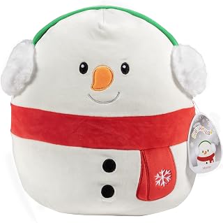 Squishmallow 12" Manny The Snowman - Official Kellytoy - Cute and Soft Winter Plush Stuffed Animal Toy - Great Gift for Kids