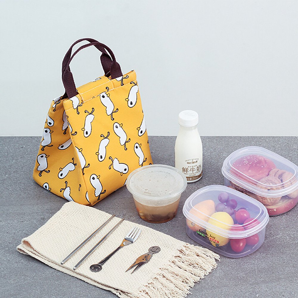 Thermal Insulated Lunch Box Tote Cooler Bag Bento Pouch Lunch Container