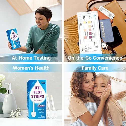 Miniatura 7 de Paquete de 3 tiras de prueba de infección urinaria para mujeres y hombres, resultado preciso en 2 minutos, monitorea la salud de la vejiga en casa