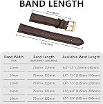BISONSTRAP Elegant Leather Watch Straps, Quick Release, Watch Bands for Women and Men, Compatible with Watch Lug of 12mm 14mm 15mm 16mm 18mm 20mm