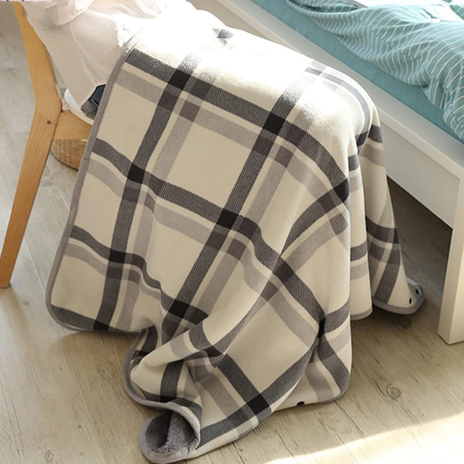 Warm Knee Blanket, Heated Blanket for Wheelchair, Multipurpose Blanket, Thick Shawl, Warm Blanket for Knees for Wheelchairs, Blanket for