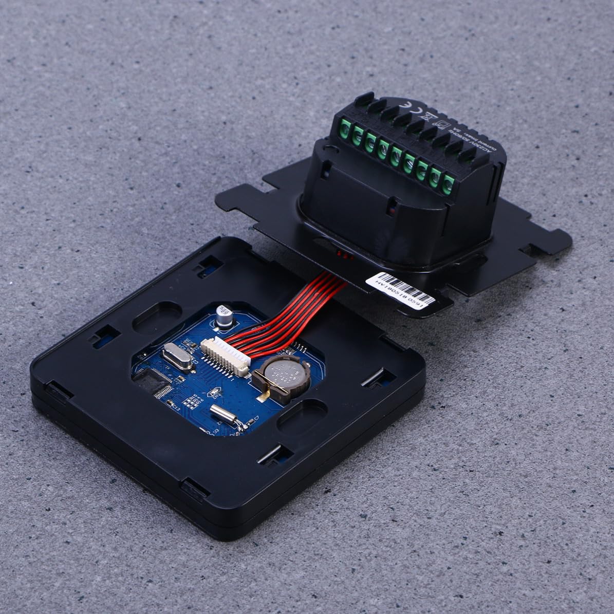 Tofficu Programmierbarer Thermostat mit Sommer Funktion Digitaler Temperaturregler für Zentrale Klimaanlagen und Gebläsekonvektoren Großes LCD Display und Zeitgesteuertes und Ausschalten