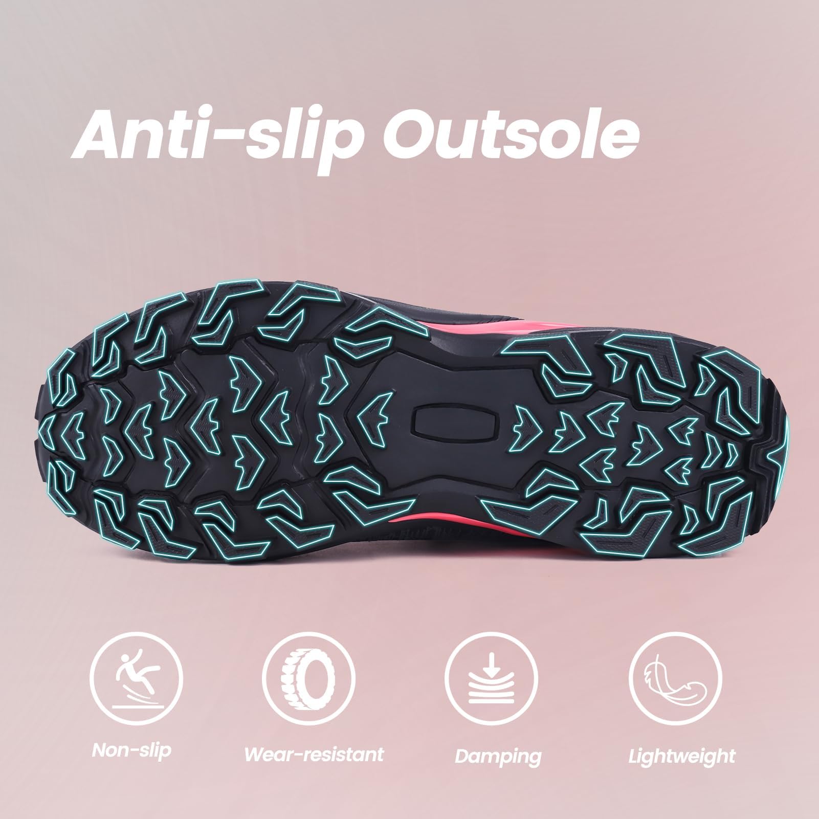 Scarpe antinfortunistiche da donna – Scarpe da lavoro con punta in acciaio, impermeabili, antiscivolo, antiperforazione, traspiranti, high-top di sicurezza per artigianato industriale
