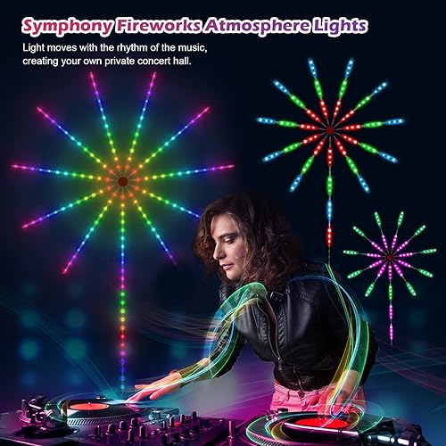 Miniatura 8 de BUckys Tira de luces LED de fuegos artificiales Dream Color RGB Smart Music Sync APP y control remoto