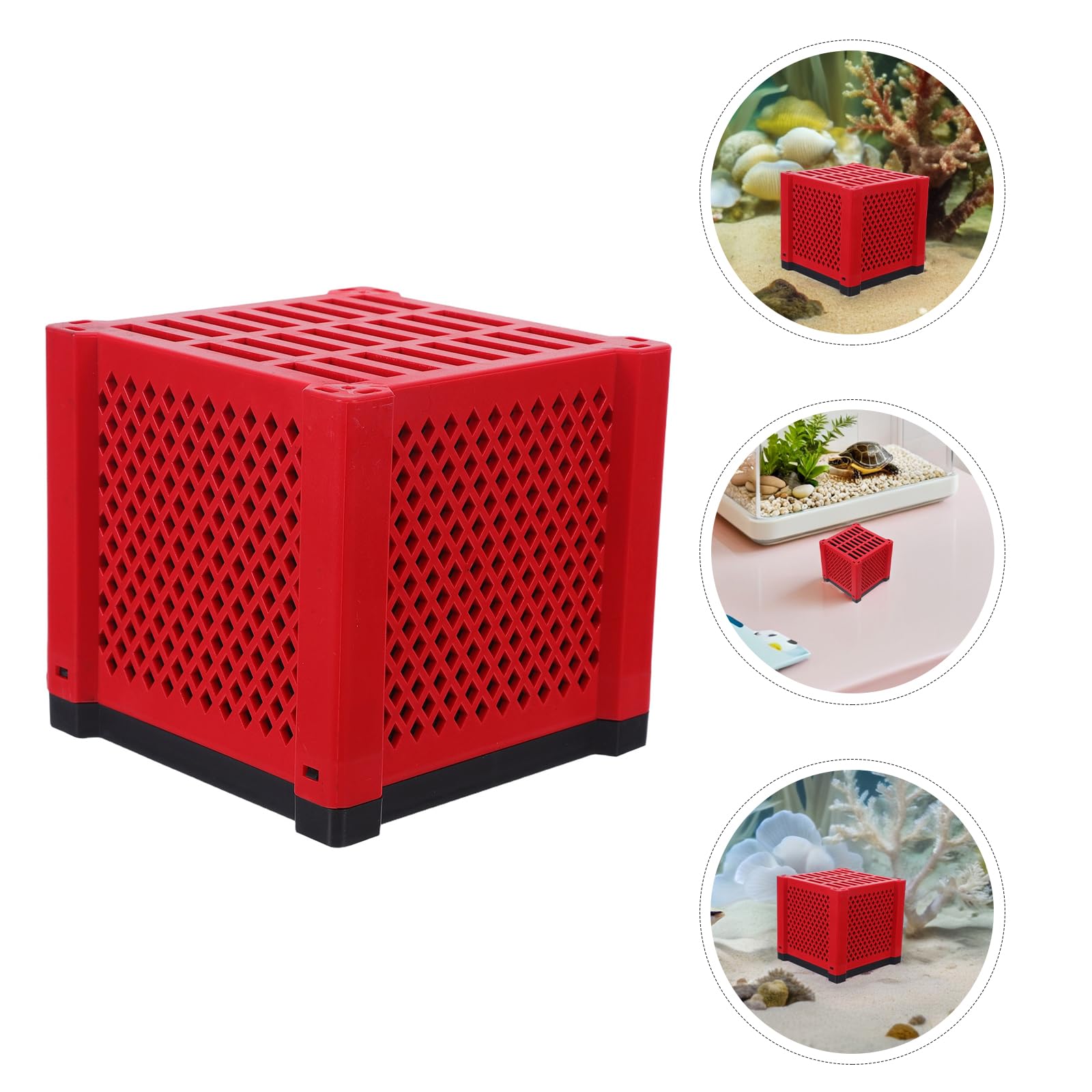 Didiseaon 2 Kits de Filtration pour Aquarium Cubes Purificateurs d'eau Charbon Actif, Boîte de Rangement pour Masses Filtrantes, Média Filtrant Écologique Réutilisable – Système