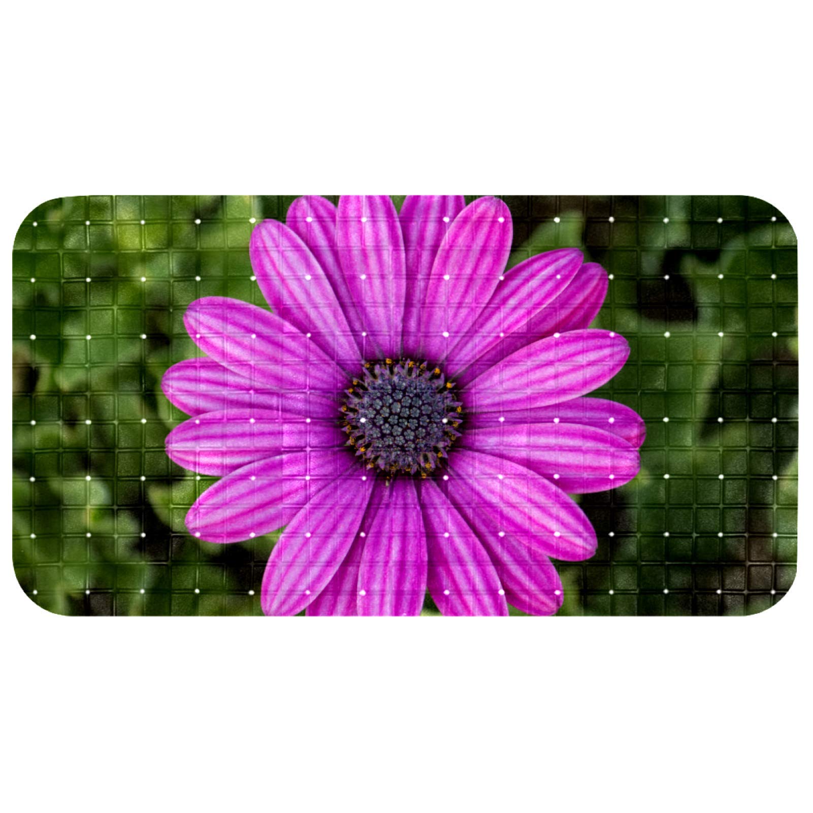 Alfombrillas antideslizantes moradas Bennigiry de 26,9 x 14,7 cm para suelo de ducha