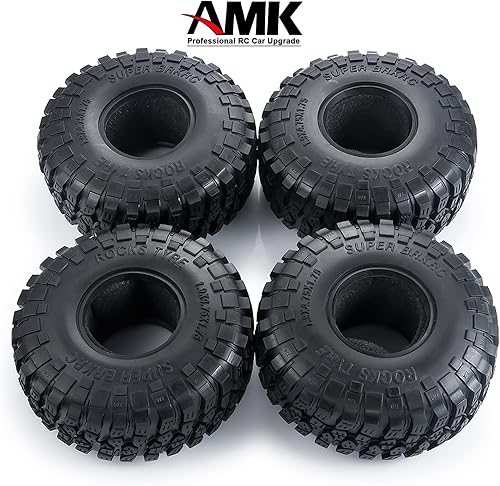 Miniatura 9 de Neumáticos de goma de 2.2 pulgadas con insertos de espuma de 2.638x5.906 in para 110 RC Crawler Car A-xial Wraith 90018 90048 RR10 SCX10 D90