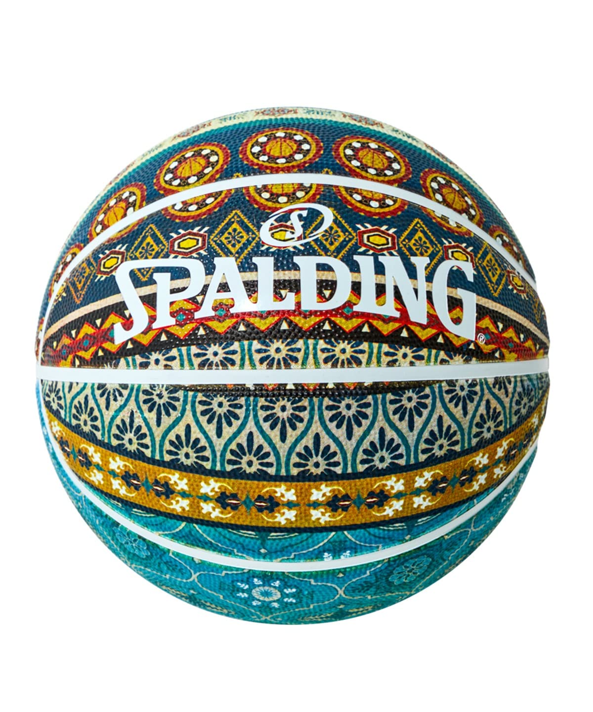 Spalding Basketball 7 Rubber Basketball, 1 Stück