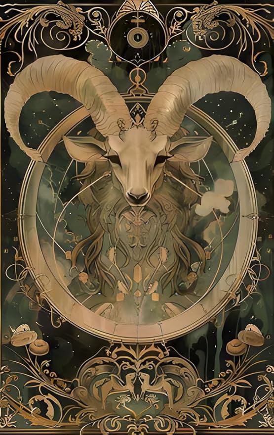 Twelve Constellations Aries Zodiac Metal Tin Sign,Celestial Star Sign Home Decor,Retro Astrology Wall Art for Living Room,Bar,ManCave,Vintage Horoscope Plaque for Astrology Lovers 12x8inch