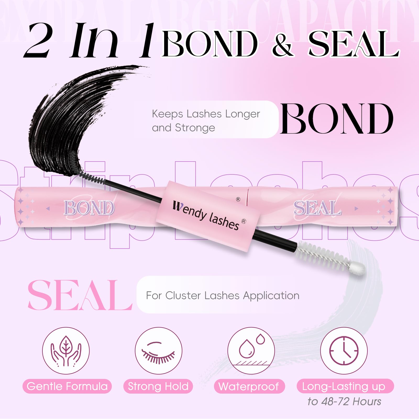 Lash Clusters Kit Natural Eyelashes Individual 3D Soft Cluster Lashes c3 10-18mm Mixed Russian DIY Lash Extension Kit with Lash Bond and Seal(FK/KIT-c3-3D-Mix1018) - Image 4