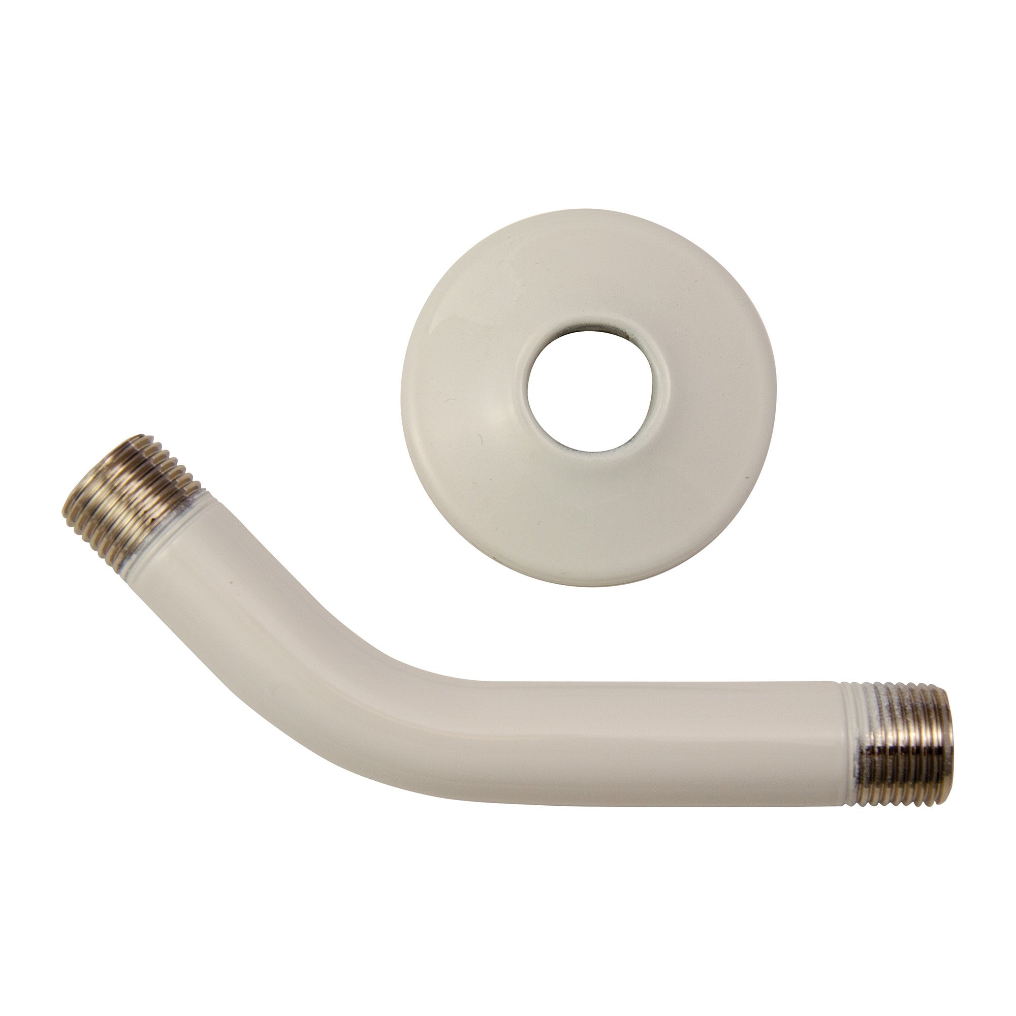 Kit bras de douche Moen A704W avec bride étanche 1/2 IPS en métal couleur blanc glacier