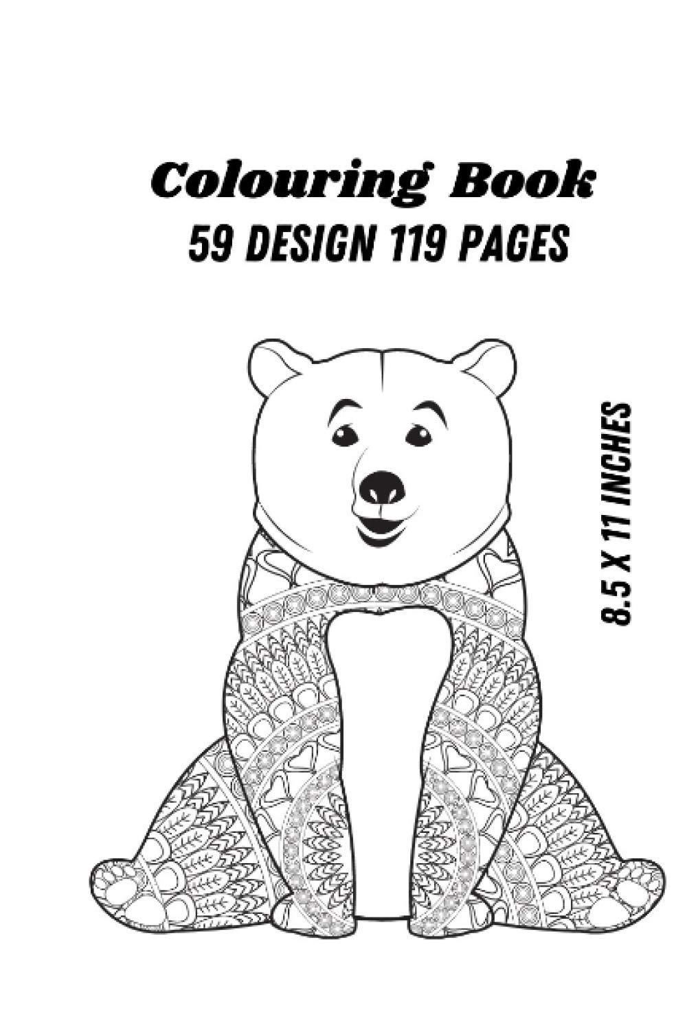 Colouring Book 59 Design 119 pages: 8.5 x 11 Inches (Sketchs And Design)