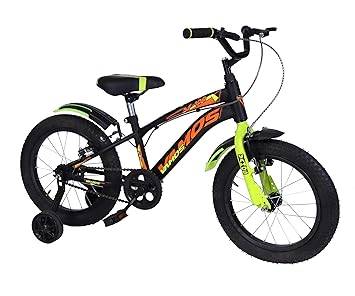 VAMOS? V-100 16T Single Speed Kids Cycle for Kids, Girls & Boys (Ideal for 5 to 8 Years and Height 3'-4') 85% Assembled (Neon Green)