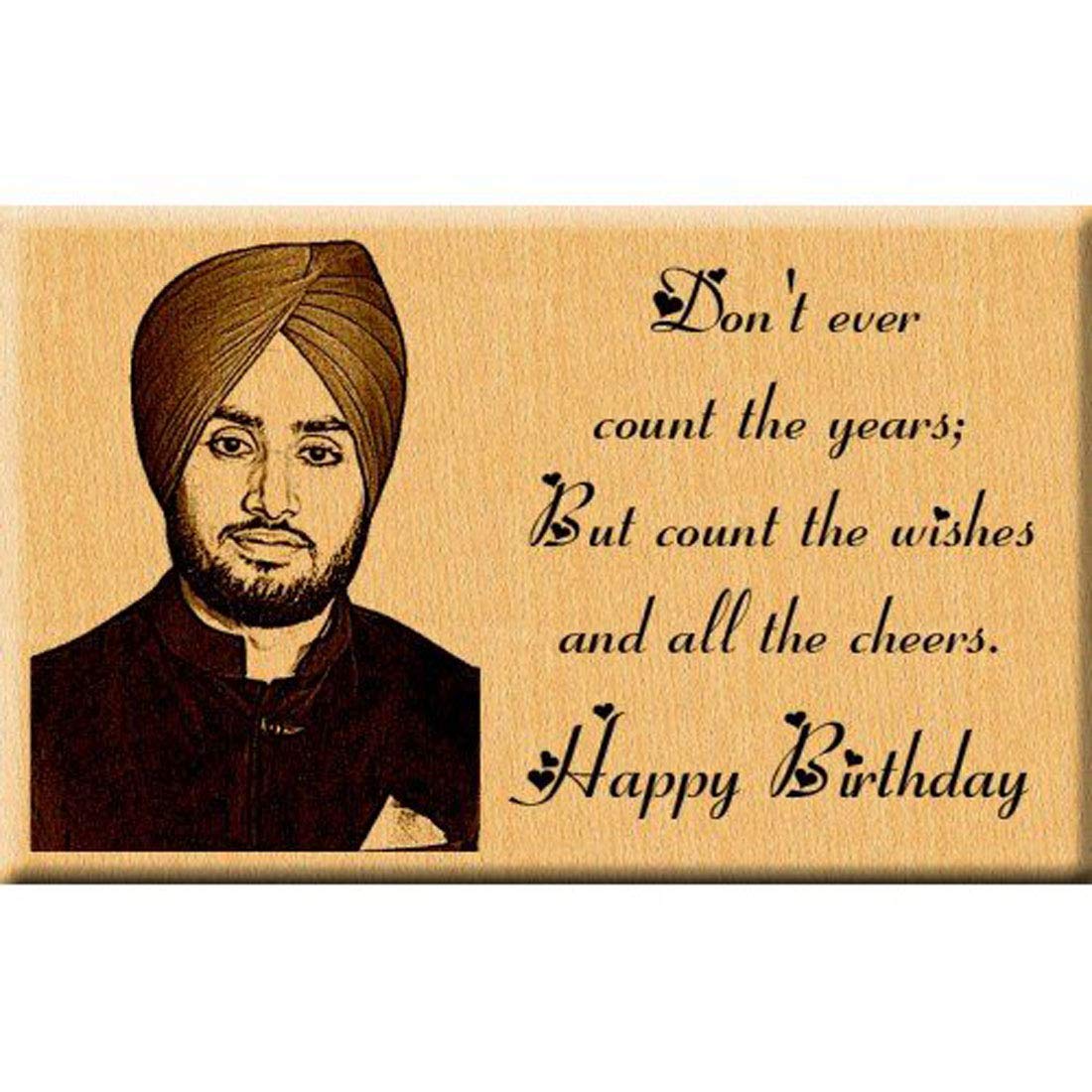 Incredible Gifts India Engraved Wooden Photo Plaque Birthday Gift For