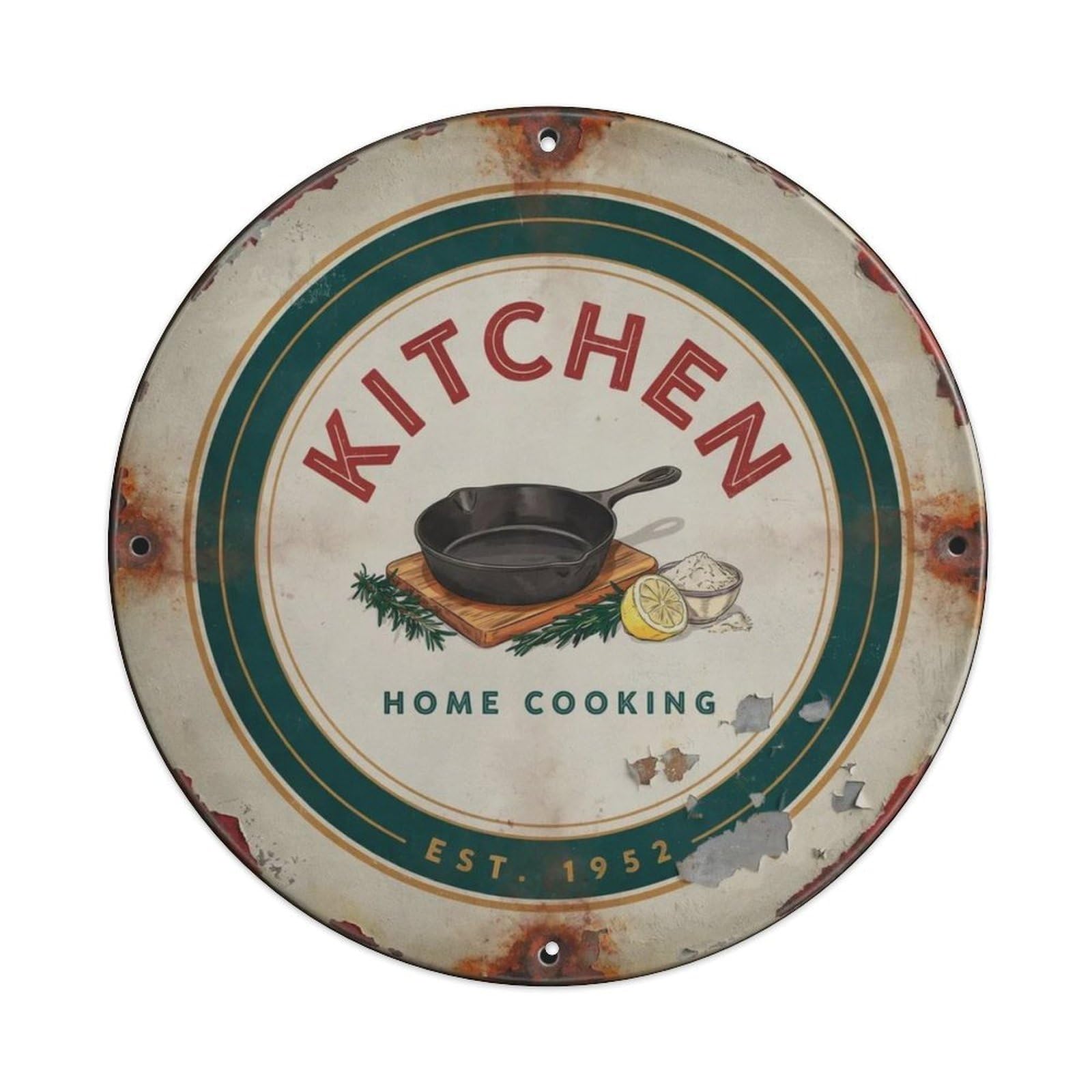 Retro Cooking Quote Metal Wall Plaque Metal Tin Sign Plaque