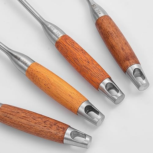 Miniatura 7 de Juego de utensilios de cocina de acero inoxidable - Juego de 4 utensilios de cocina - 1810 de acero inoxidable profesional Wok espátula Turner con