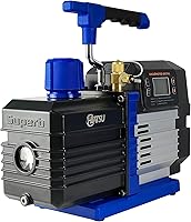 Vista 9 de Bomba de vacío HVAC de 7 CFM para sistemas de CA - Bomba de paletas rotativas de una sola etapa de 1/2 HP para refrigeración, mini split y CA