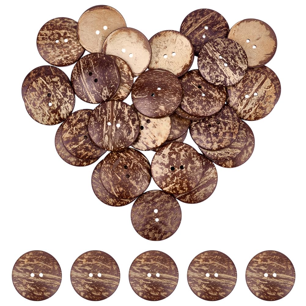 Boutons en noix de coco pour customiser vos vêtements d'hiver et albums de scrapbooking