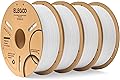 ELEGOO PLA Filament 1.75mm White 4kg, 3D Printer Filament Dimensional Accuracy +/- 0.03mm Carton Spool 3D Printing Filament Suitable for Most FDM 3D Printers