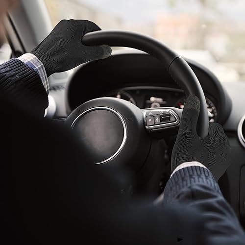 Miniatura 8 de MIG4U Guantes de belleza hidratantes para pantalla táctil, guantes de dormir grandes para hombres, spa, manos secas, loción nocturna, protección UV,