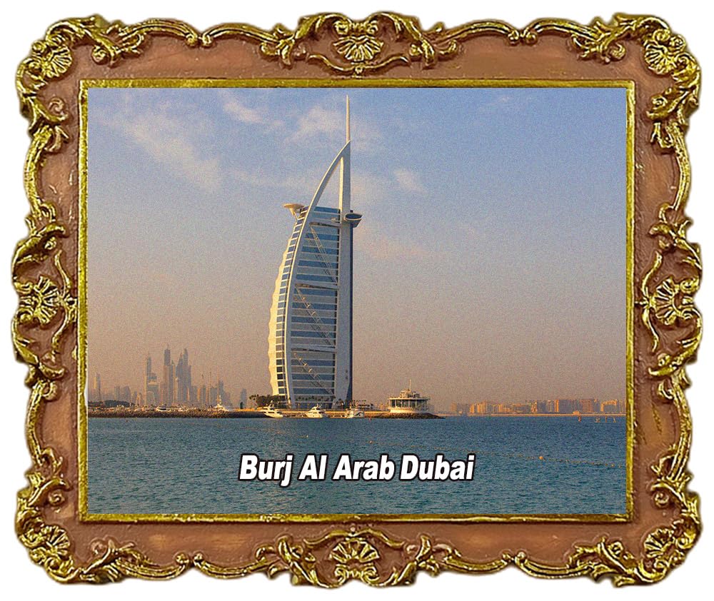 Burj Al Arab Dubai United Arab Emirates Tourist Souvenir Refrigerator Magnet Fridge Decorations Magnet
